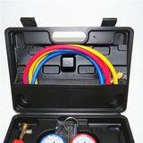 R134A/410 AC Air Conditioner Dual Manifold Gauge Set Double Table Fluorine Refrigeration Auto Diagnostic Tools Kit