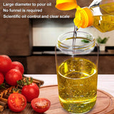 Vinegar Oil Dispenser Glass Oil Bottle With Spout Oil Spray Bottle 500Ml Olive Oil Sprayer For Cooking,Salad,BBQ