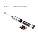 Handheld Electric Milk Frother Machine with 3 Pcs Stainless Steel Spring Wireless Whisk Foam Maker  for Cappucino Maker