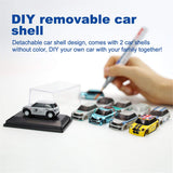 Turbo Racing RTR 1/76 2.4G 2WD Fully Proportional Control Mini RC Car LED Light Vehicles Model Kids Children Toys Model Gift