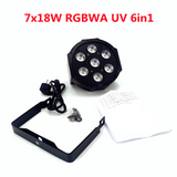 Wireless Remote Control LED dj light Led Flat Par 9x18W RGBWA UV 6IN1 DMX controlled Home Disco Lights