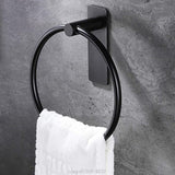 Towel Ring Adhesive for Hanging Towels Matte Premium Adhesive Hang Bathrooms Sticky Hangers Without Nails M23 21 Dropship