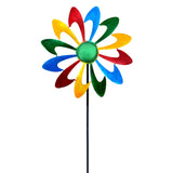 Iron Art For Garden Lawn Landscaping Gift Craft Windmill Yard Patio Wind Spinner Coloful Ground Stake Home Decor