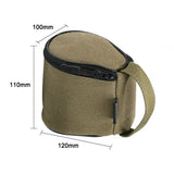 S180-B Canvas Portable Sierra Cups Storage Bag Outdoor Camping Picnic Fishing Tableware Storage Bags