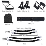 Resistance Band Boxing Muay Training Stretching Strap Set Gym Workout Fintess Exercises Waist Leg Strength Training Belt