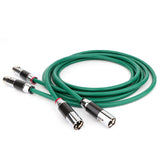 1Pair Mcintosh Silver Plated XLR Balanced Cable HiFi Audio Line with Carbon Fiber XLR Plug