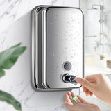 Manual Liquid Soap Dispensers Bathroom Accessories Washing Machine Stainless Steel Dispenser For Shampoo