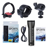 Bicycle Motorcycle Recorder HD 1280x720 Metal White LED Flashlight Dash Cam Night Vision Video Camera Recorder Sport DV Recorder