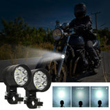 Motorcycles Headlight Working Spot Light Fog Lights Bulb DRL lamp 12-80V Fit for Suzuki Honda Yamaha BMW Peugeot  Kawasaki