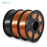 SUNL 3D Printing Filament PLA SILK Filament 3KG for 3D Printer with Spool Colorful Eco-friendly Material to DIY Artwork Printing