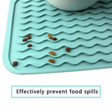Square Pet Mat For Pet Food Pad Dog Cat Feeding Mat Simple Solid Color Pet Placemat  Pet Bowl Pad Silicone non-slip Placemat