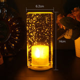 LED Rechargeable Bar Table Lamp Restaurant Cafe Home Colorful Atmosphere Lamp Crystal Lamp Holiday Gift Free Shipping