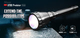 IMALENT UT90 Weapon Tactical Flashlight Luminus 4800LM LED Torch With 21700 Battery For Hunting or Search and Resc Waterproof
