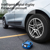 Portable Car Air Compressor Pump Digital Tire Inflator DC 12V LED Light Auto Air Pump Tire Pump for Car Motorcycle