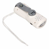 Hand Crank Flashlight Radio 3LED Multifunctional Portable Emergency Radio with Flashlight for Outdoor AM/FM Radio Receiver