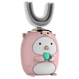 Smart 360 Degree U Shaped Kids Children Electric Toothbrush Silicone Automatic Ultrasonic Teeth Tooth Brush Cartoon Pattern