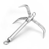 Bow Anchor Roller Stainless Steel Foldable Grapnel Anchor Triple Grip 316 Stainless Steel Hardware for Boat Yacht Rafts Canoes