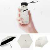 Women Luxury Lightweight Umbrella Black Coating Parasol 5 Fold Sun Rain Umbrella Unisex Travel Protable Pocket Mini Umbrella
