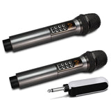 Wireless Microphone, Rechargeable Cordless Microphone Karaoke Wireless Mic Dynamic UHF Handheld with Receiver