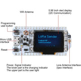 H ELTEC AUTOMATION 868MHz-915MHz SX1276 ESP32 Lora 32 WIFI Development Board with 0.96 Inch OLED Display for Arduino,Unsoldered