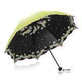Quality Folding Umbrella For Women Brand Travel Anti-UV Windproof Rain Flower Modish Female Sun Girl Parasol Pocket Umbrellas