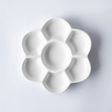 Round Flower Ceramic Palette For Watercolor Gouache Painting Plum Flower Palette Art Supplies