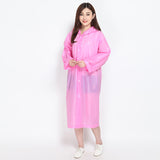 Fashion EVA Women Raincoat Thickened Waterproof Rain Coat Women Clear Transparent Camping Waterproof Rainwear Suit