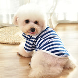 Cute Pet Clothes for Dog Cat Stripe Shirt Puppy Summer Clothing Chihuahua Teddy Vest Shirts Pets Product
