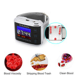 Diabetes LLLT Laser Therapy Watch High Blood Pressure  Ma-Rudra 10 Holes Cold Laser Wrist Watch