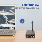 CSR8675+ES9038 APTX HD Bluetooth Decoder DAC Bluetooth 5.0 Receiver Coaxial Fiber RCA Output JRC5532 Decoding