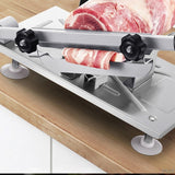 Food Cutter Slicing Machine Stainless Steel Spring Automatic Meat Delivery Non-slip Handle Easily Cut Frozen Meat
