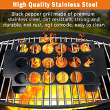 18 Holes Jalapeno Grill Rack For Chili,Stainless Steel Barbecue Chili Pepper Roasting Rack For Chicken Leg Wings,BBQ,Etc