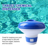 Adjustable Bottom Swimming Pool Applicator Tablet Chemical Dispenser Automatic Floating Decontamination Plastic Cleaning Tool