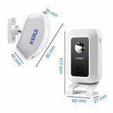 M7 Two-In-One Wireless Anti-theft Doorbell Welcome Device Motion Detection 433MHZ Convertible Function Strobe Light