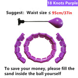 21 24 Sections Fitness Smart Sport Hoop Adjustable Thin Waist Exercise Gym Circle Ring Fitness Equipment Waist Easy weight loss