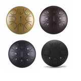 tongue Drum 6 Inch Steel Tongue Drum 8 Tone Handpan Drum Set with Sticks Carrying Bag Drum for Meditation Percussion Instruments