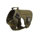 Dog Tactical Harness Training Working Adjustable Metal Buckle High Quality Nylon Material Vest for Large Dogs German Shepherd