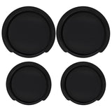 4 Pieces Guitar Sound Hole Cover Rubber Acoustic Screeching Halt Soundhole Cover for 38/39/40/41 Inch Acoustic Guitar