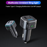 USB Car Charger Bluetooth Hands Free Kit Coche FM Modulator MP3 Music Adapter DC12V 24V Universal Auto Accessories