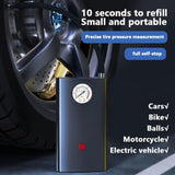 Electric Car Air Compressor For Car Motorcycles Bicycle Boat Ball Portable Wireless Tyre Inflator Bicycle Air Injector Air Pump