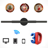 P42 3D Hologram Projector Advertising Display Fan Wall-mounted Player 3D Naked Eye 1024*800 Photo Video Fan 244pcs LED Light