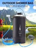 2021 10/11L  Portable Outdoor Camping Shower Bag With Foot Pump And Shower Nozzle For Beach Swim Travel Hiking