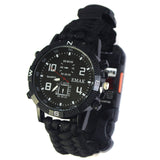 Outdoor Multifunction Rope EDC Safety Equipment Tools Bracelet Camping Tactical Survival Watch