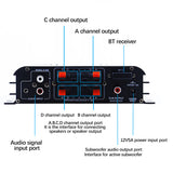 4*40W 4.1 Channel Power Amplifier Audio Home Theater Amplifier Bluetooth Wireless Amplifier USB/SD AUX Remote Control S-299 AMP