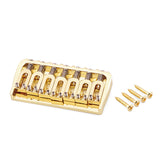 7 String Guitar Saddle Bridge Fixed Bridge for Electric Guitar/Strings Through Body Guitar Replacement