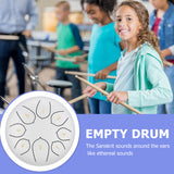 6 Inch Mini Drum 8 Tone Steel Tongue Drum Percussion Instrument With Drumsticks Can Produce A Clean Ethereal Buddha-Like Sound