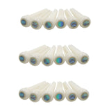 18X Guitar Bone Bridge Pins with 5.3mm Position Abanlone Dot for Acoustic Guitar Parts Replacement