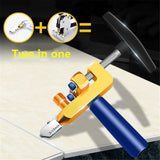 2 In 1 High-strength Portable Ceramic Tile Glass Cutter Opener Home Glass Cutter Tile Cutter Diamond Cutting Hand Tools Black