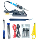 MX 60W Electric Soldering iron Kit Adjustable Temperature Soldering irons 5pc Tips Portable Welding Soldering Tool Iron Head Set