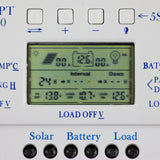 Pwm T20 12/24V 10A 20A 40A MPPT Solar Panel Battery Regulator Charge Controller Solar LCD Display Charger Controller